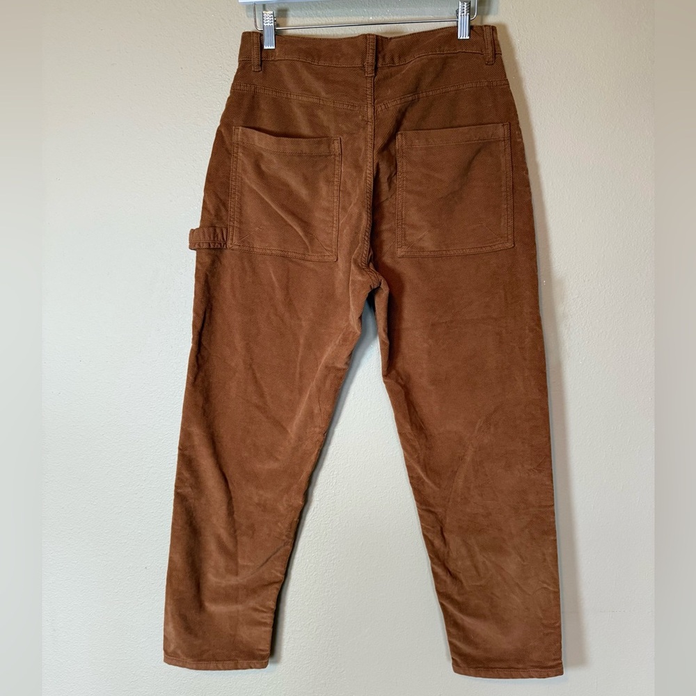 Free People Amber Brown Corduroy Trouser Pants NWT Size 4 - Picture 3 of 6
